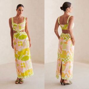 SABO Everett Dress - Checkered Floral